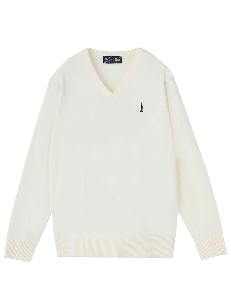 East Boy] Sweater Wool Blend Knit Pullover 12G 4206508 Women's Off